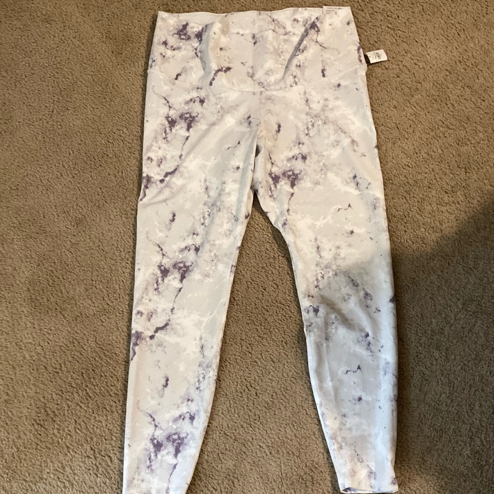 Old Navy Purple and White Leggings